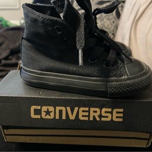 High top All Black Toddler Converse